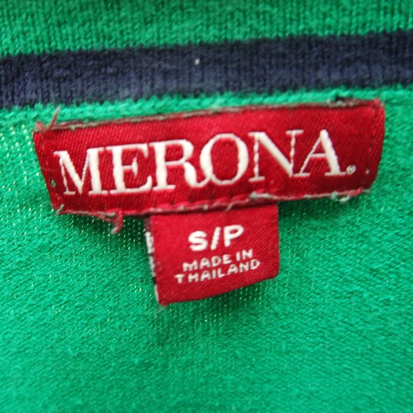 Green V Neck Button Down Sweater - Picture 3 of 3